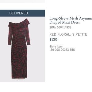 Elegant Red Floral Maxi Dress